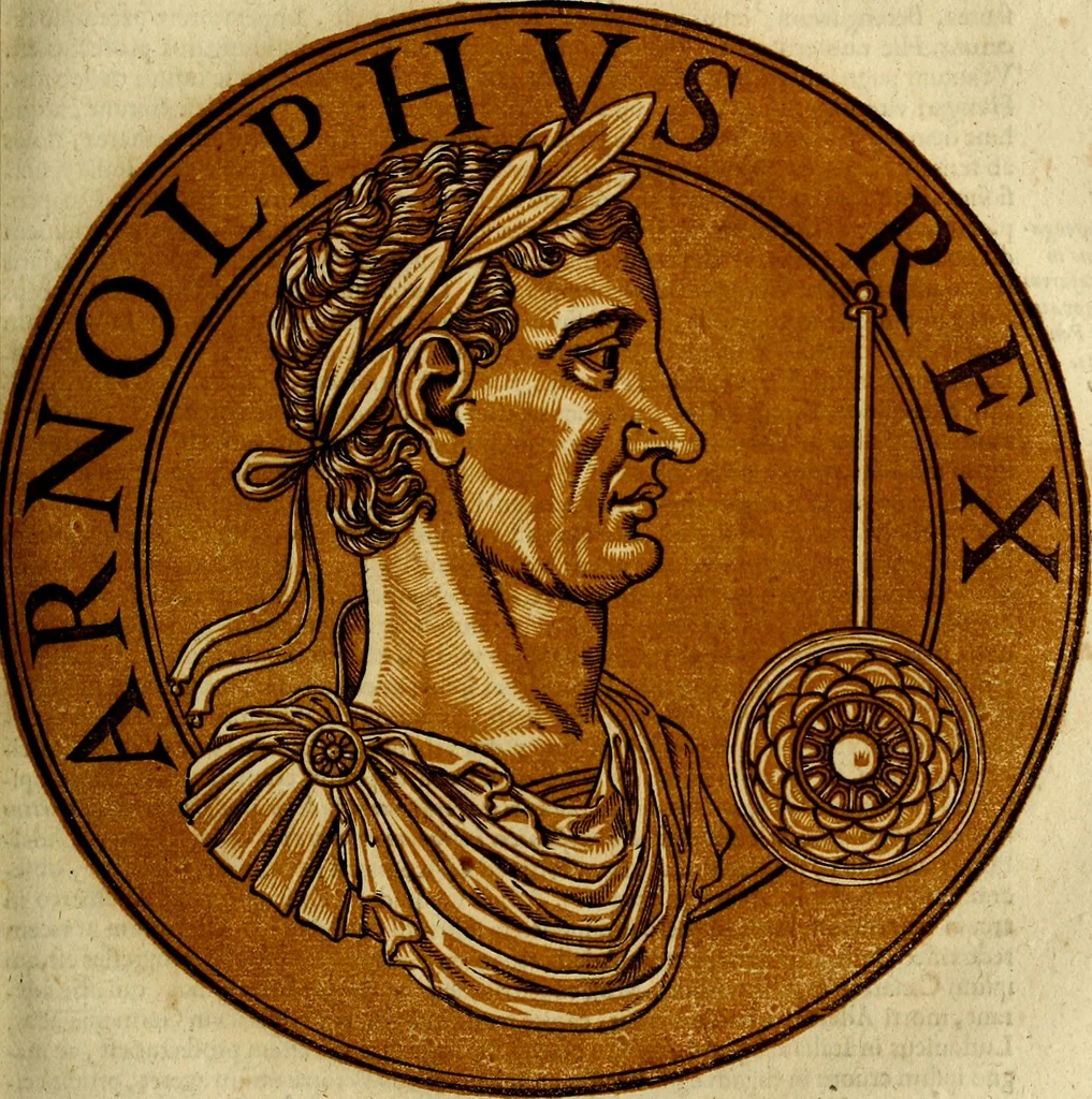 An illustration from Icones imperatorvm romanorvm, ex priscis numismatibus ad viuum delineatae, & breui narratione historicâ, 1645, leaf 254