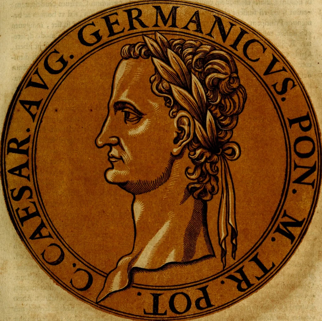 An illustration from Icones imperatorvm romanorvm, ex priscis numismatibus ad viuum delineatae, & breui narratione historicâ, 1645, leaf 28
