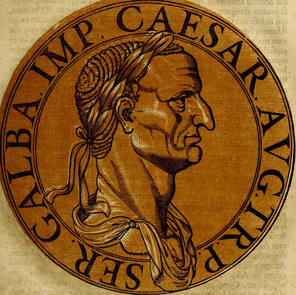 An illustration from Icones imperatorvm romanorvm, ex priscis numismatibus ad viuum delineatae, & breui narratione historicâ, 1645, leaf 34