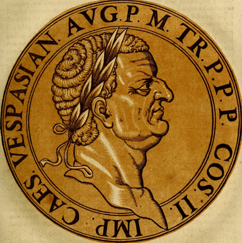 An illustration from Icones imperatorvm romanorvm, ex priscis numismatibus ad viuum delineatae, & breui narratione historicâ, 1645, leaf 40