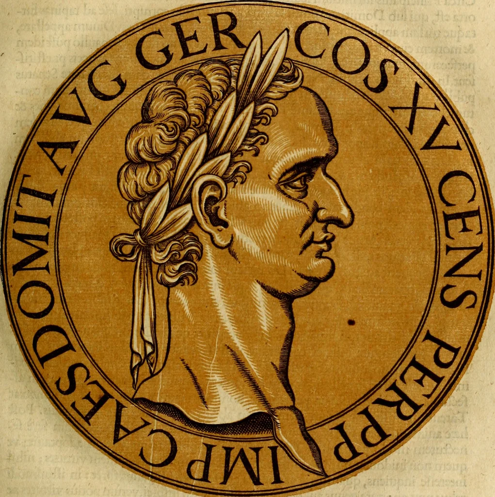 An illustration from Icones imperatorvm romanorvm, ex priscis numismatibus ad viuum delineatae, & breui narratione historicâ, 1645, leaf 44