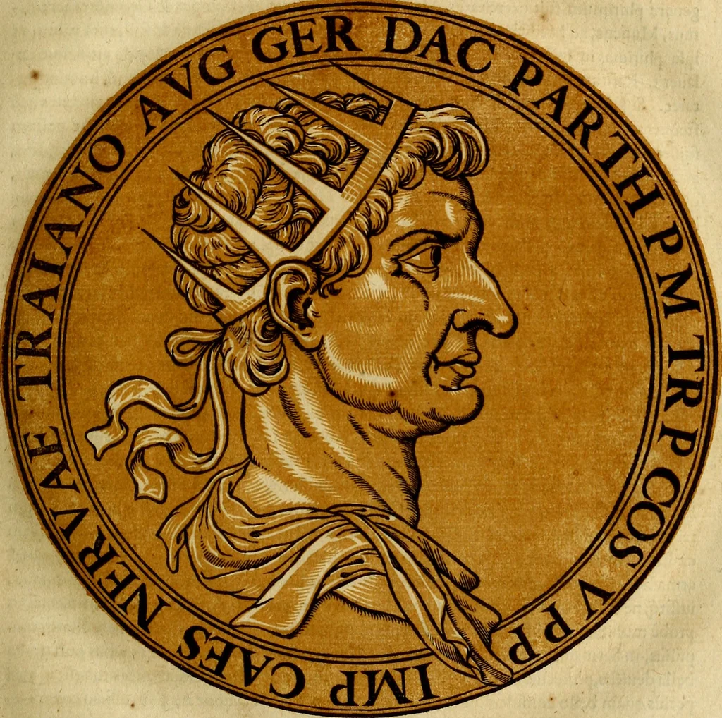 An illustration from Icones imperatorvm romanorvm, ex priscis numismatibus ad viuum delineatae, & breui narratione historicâ, 1645, leaf 48