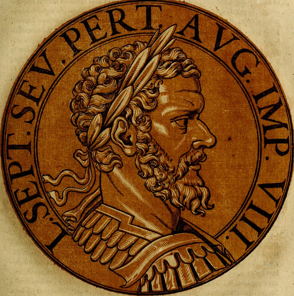 An illustration from Icones imperatorvm romanorvm, ex priscis numismatibus ad viuum delineatae, & breui narratione historicâ, 1645, leaf 66