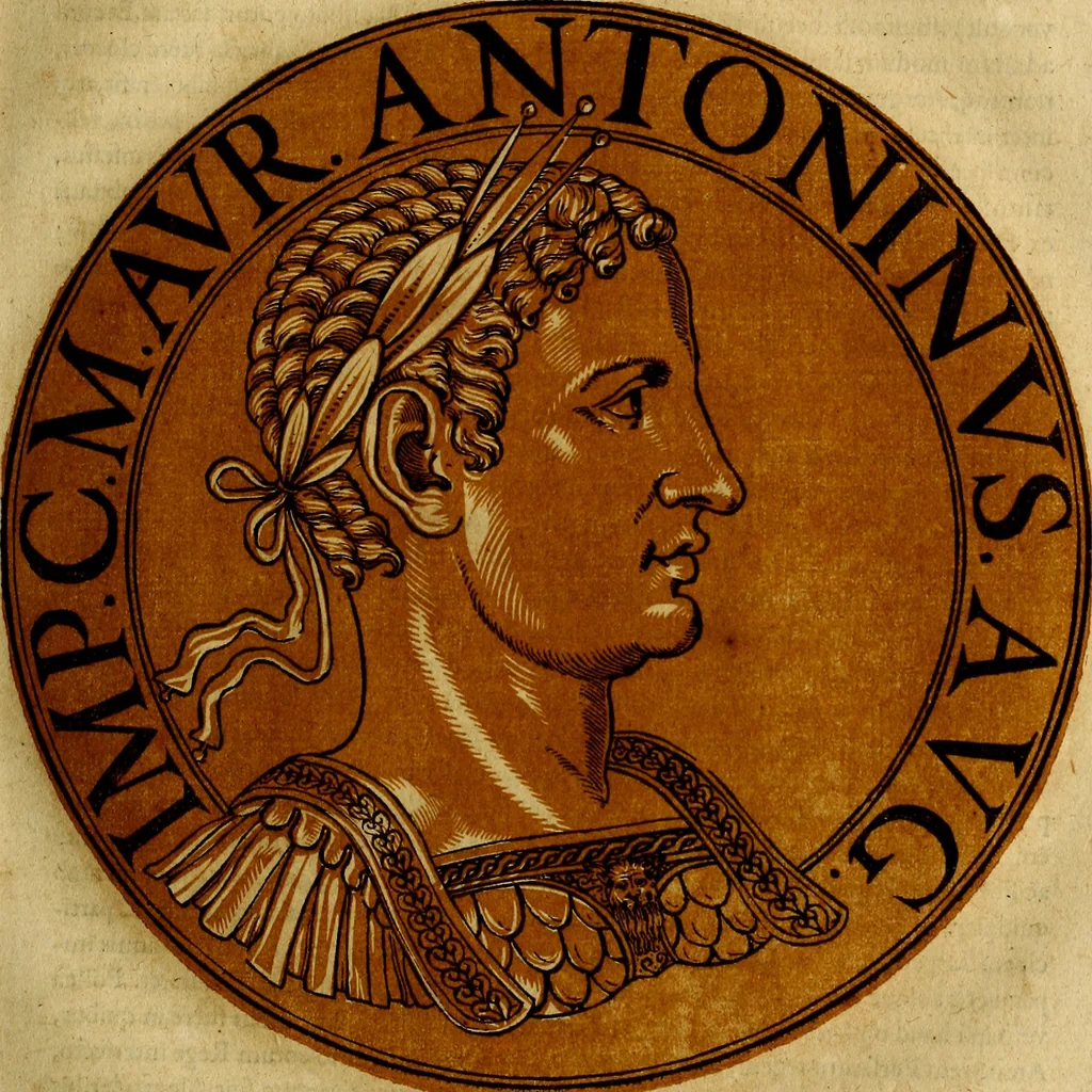 An illustration from Icones imperatorvm romanorvm, ex priscis numismatibus ad viuum delineatae, & breui narratione historicâ, 1645, leaf 78