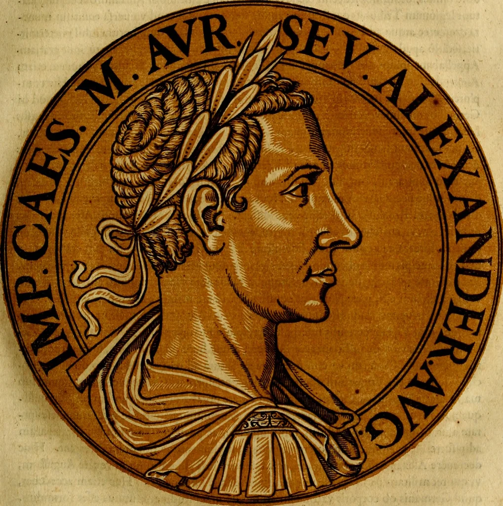 An illustration from Icones imperatorvm romanorvm, ex priscis numismatibus ad viuum delineatae, & breui narratione historicâ, 1645, leaf 80