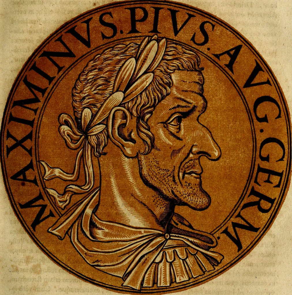 An illustration from Icones imperatorvm romanorvm, ex priscis numismatibus ad viuum delineatae, & breui narratione historicâ, 1645, leaf 82