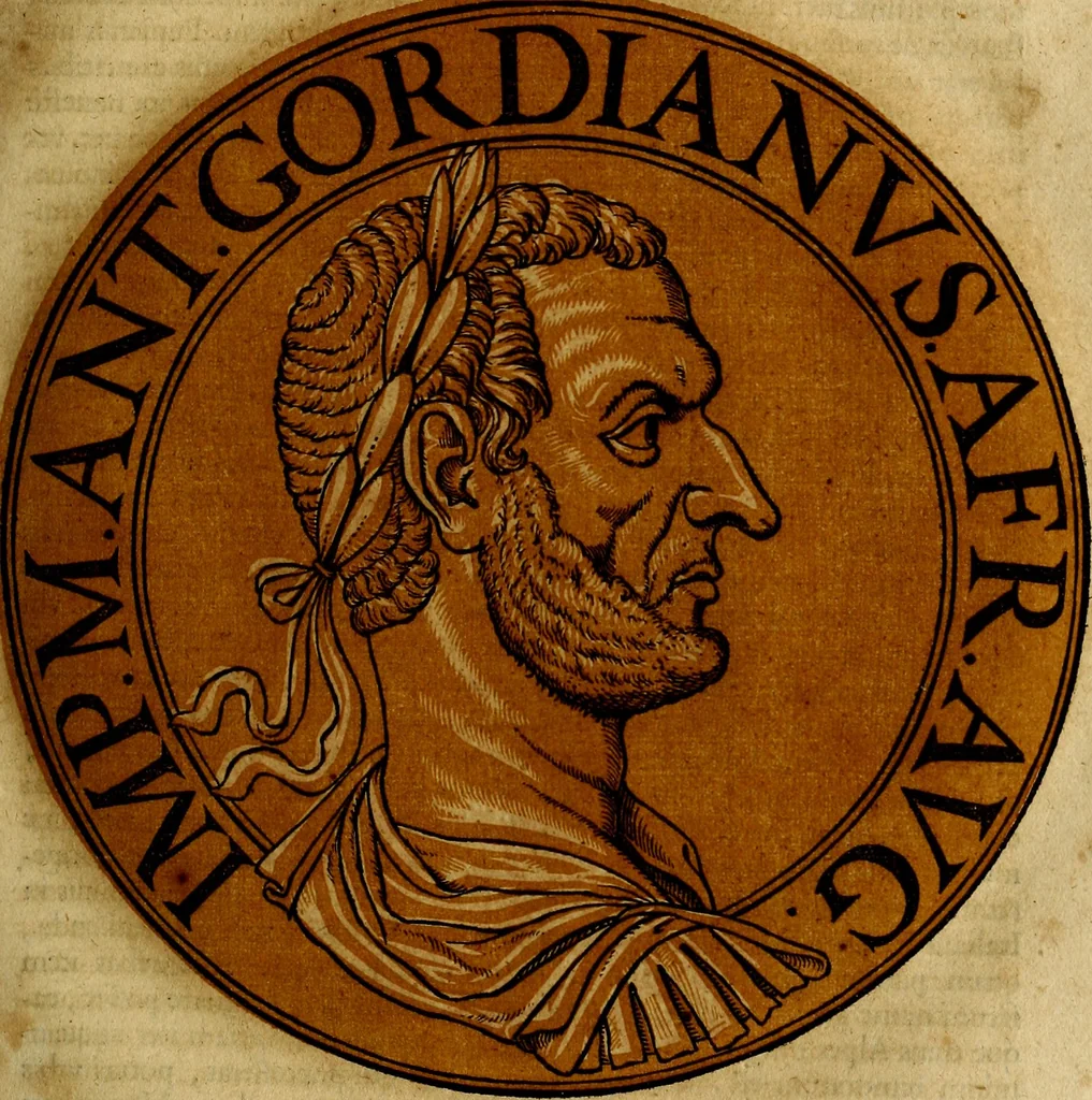 An illustration from Icones imperatorvm romanorvm, ex priscis numismatibus ad viuum delineatae, & breui narratione historicâ, 1645, leaf 86