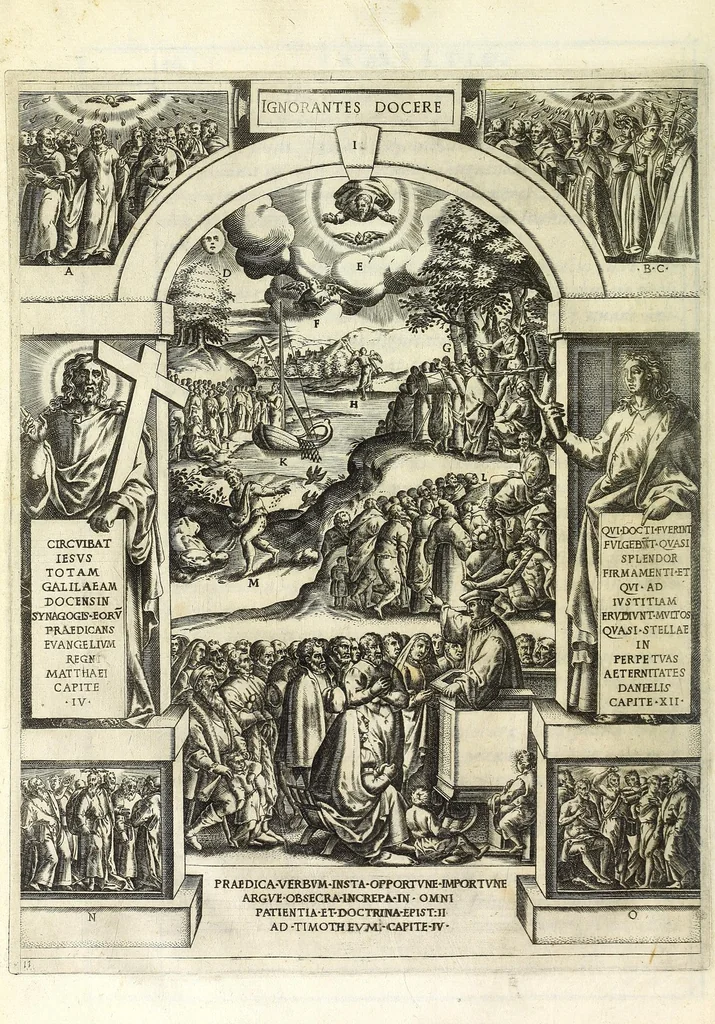 An illustration from Icones opervm misericordiae cvm Ivlii Roscii Hortini sententiis et explicationibvs : pars prior eorvm qvae ad corpvs pertinent, 1586, leaf 84