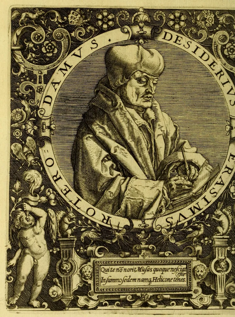 An illustration from Icones quinquaginta virorum illustrium doctrina & eruditione præstantium ad vivum effictæ, : cum eorum vitis, 1597, leaf 224