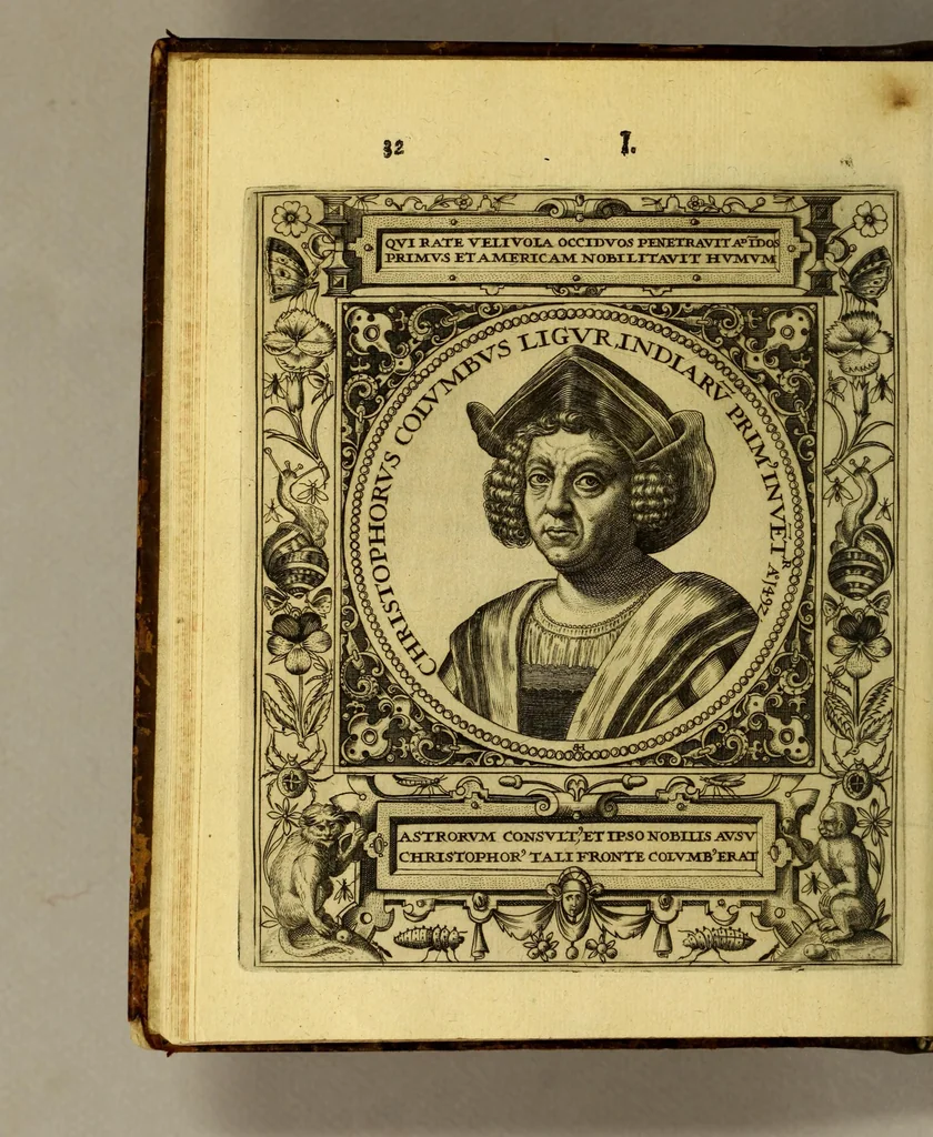 An illustration from Icones quinquaginta virorum illustrium doctrina & eruditione præstantium ad vivum effictæ, : cum eorum vitis, 1597, leaf 36