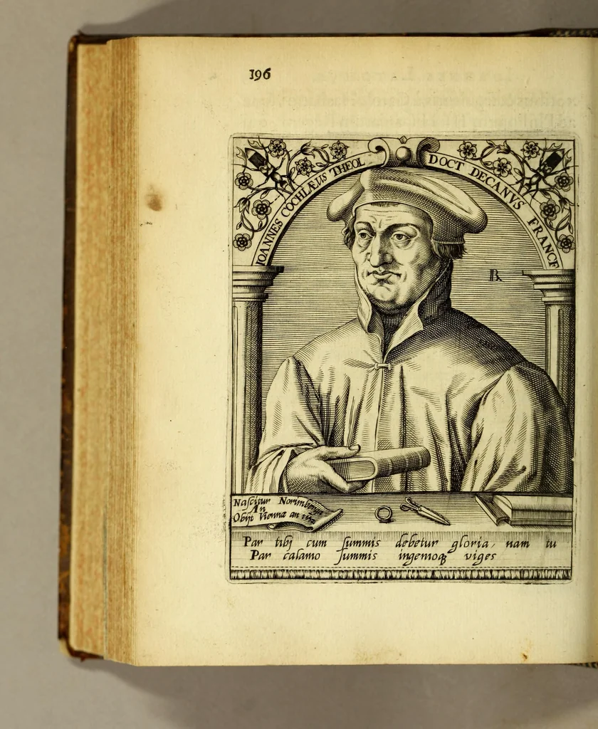 An illustration from Icones quinquaginta virorum illustrium doctrina & eruditione præstantium ad vivum effictæ, : cum eorum vitis, 1597, leaf 496