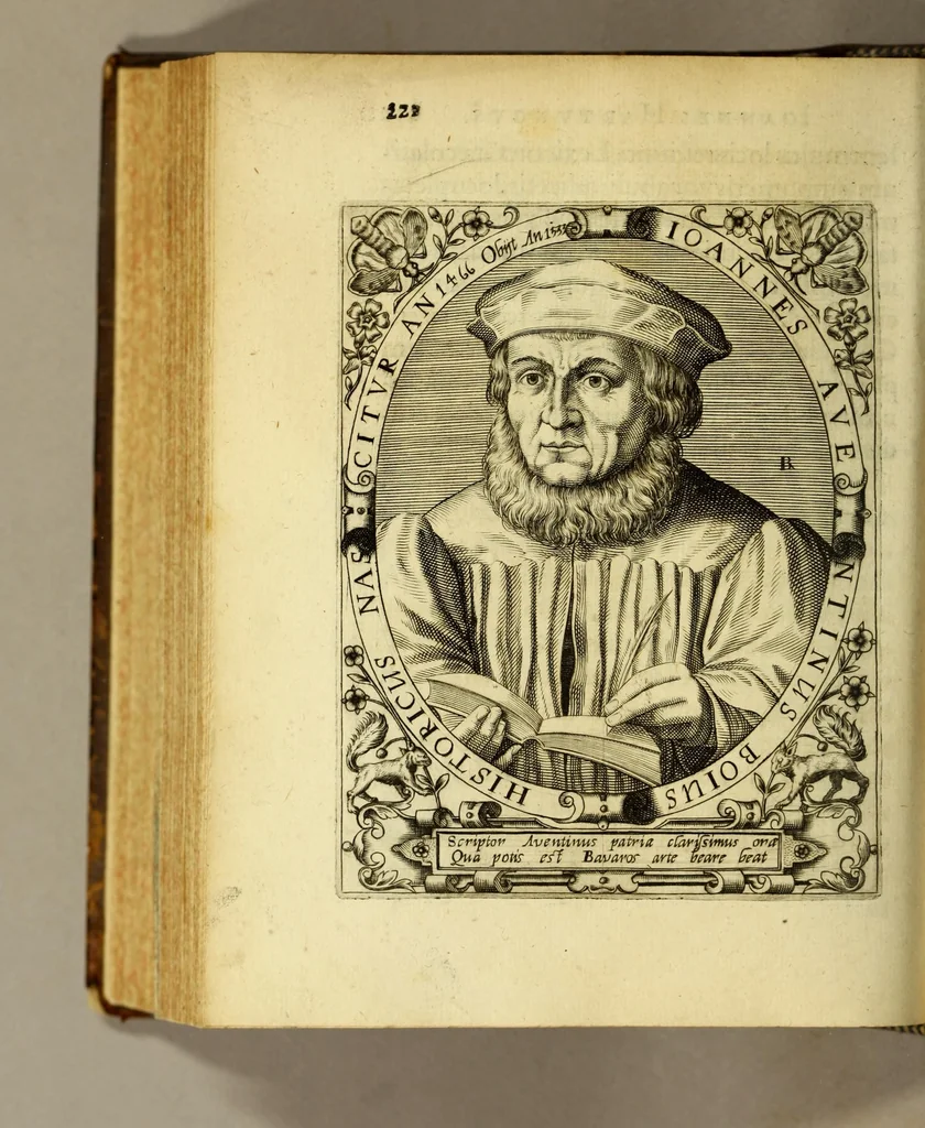 An illustration from Icones quinquaginta virorum illustrium doctrina & eruditione præstantium ad vivum effictæ, : cum eorum vitis, 1597, leaf 522