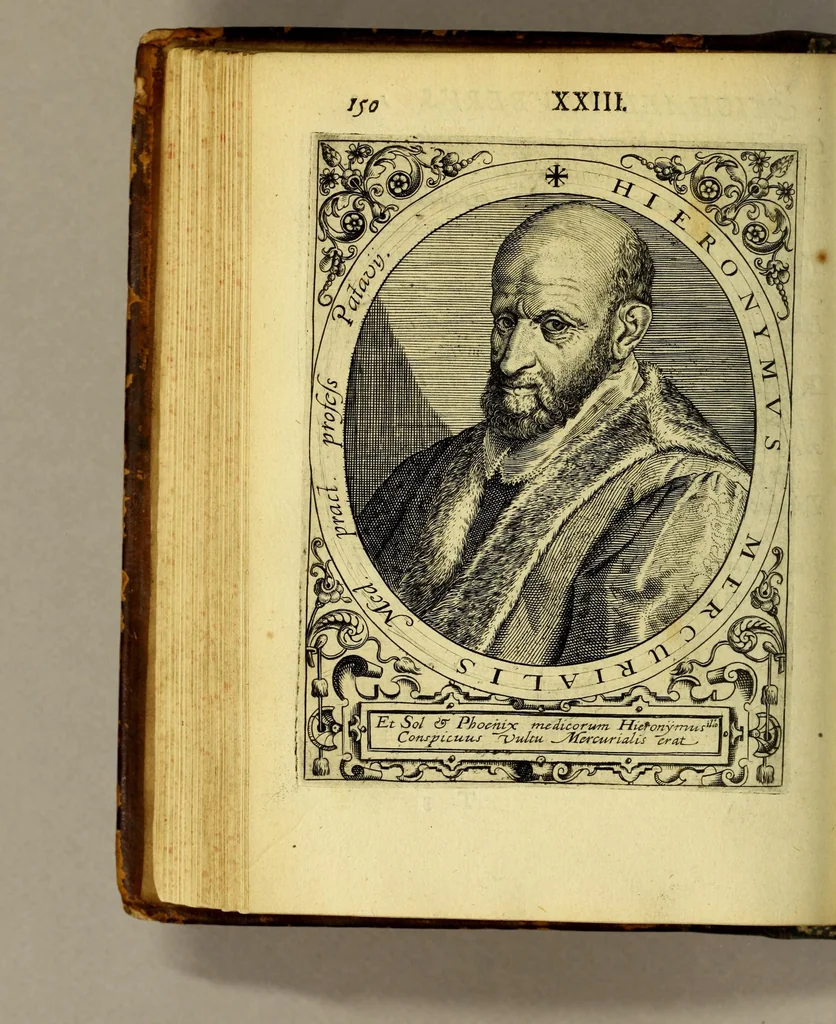 An illustration from Icones quinquaginta virorum illustrium doctrina & eruditione præstantium ad vivum effictæ, : cum eorum vitis, 1597, leaf 162