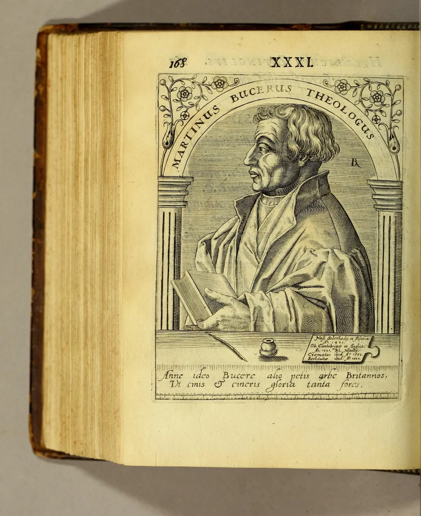 An illustration from Icones quinquaginta virorum illustrium doctrina & eruditione præstantium ad vivum effictæ, : cum eorum vitis, 1597, leaf 524