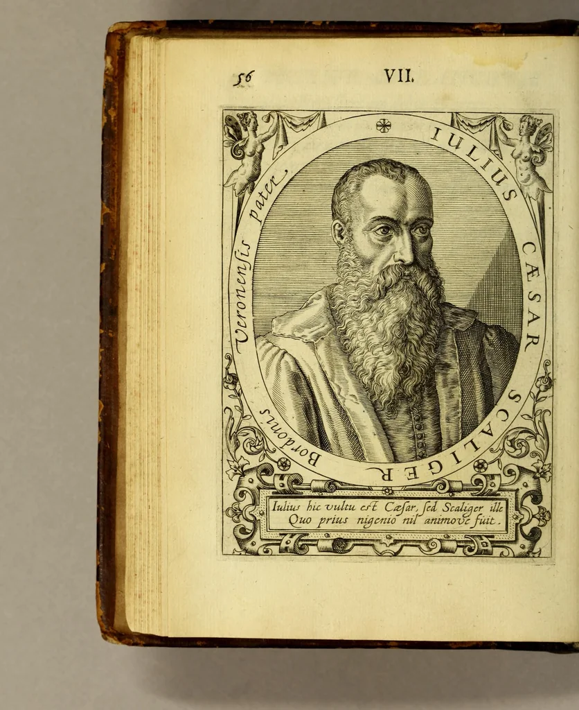 An illustration from Icones quinquaginta virorum illustrium doctrina & eruditione præstantium ad vivum effictæ, : cum eorum vitis, 1597, leaf 68