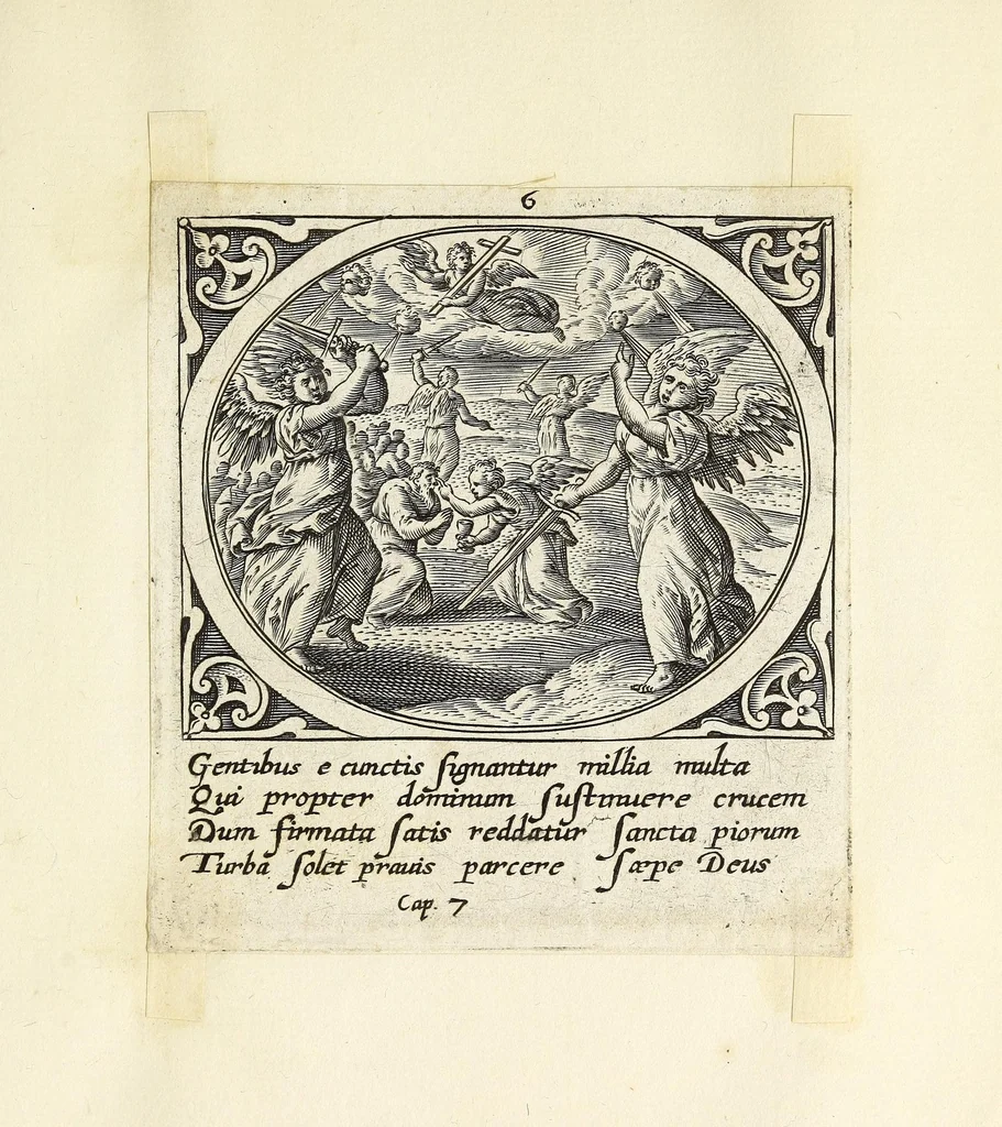 An illustration from Icones Revelationvm S. Iohs. Evangeliste in Pathmo, 1580, leaf 19