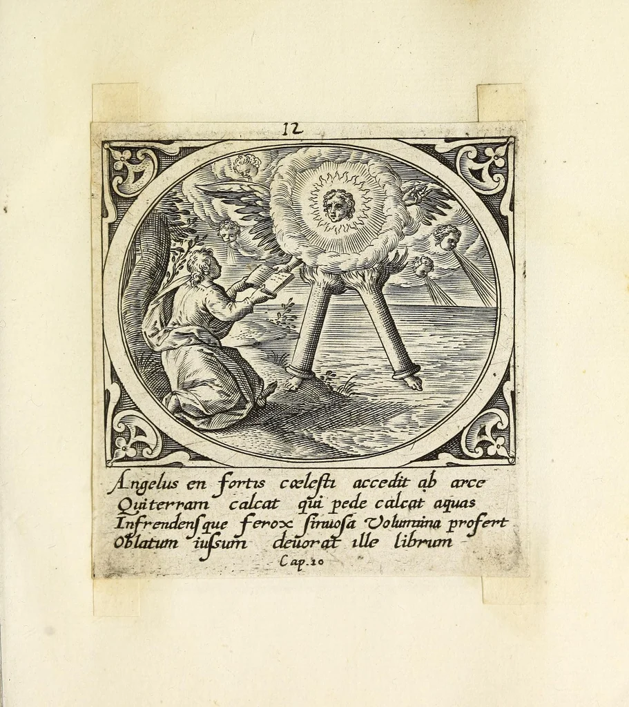 An illustration from Icones Revelationvm S. Iohs. Evangeliste in Pathmo, 1580, leaf 31