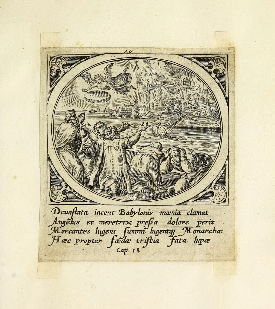 An illustration from Icones Revelationvm S. Iohs. Evangeliste in Pathmo, 1580, leaf 47