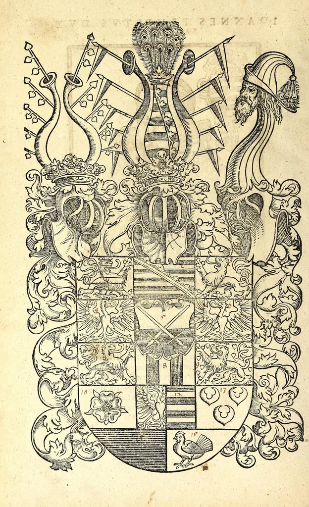 An illustration from Icones sive imagines impp., regvm, principvm, electorvm et ducvm Saxoniae, 1597, leaf 54