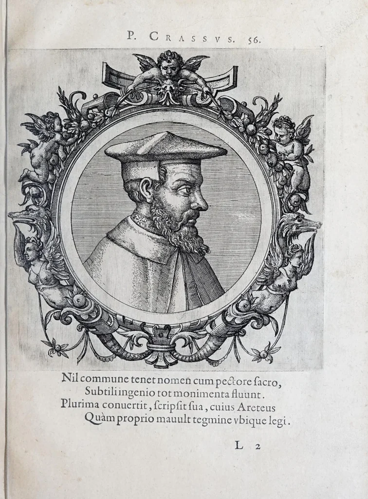 An illustration from Icones veterum aliquot, ac recentium medicorum, philosophorumque elegiolis suis editae, 1574, leaf 121