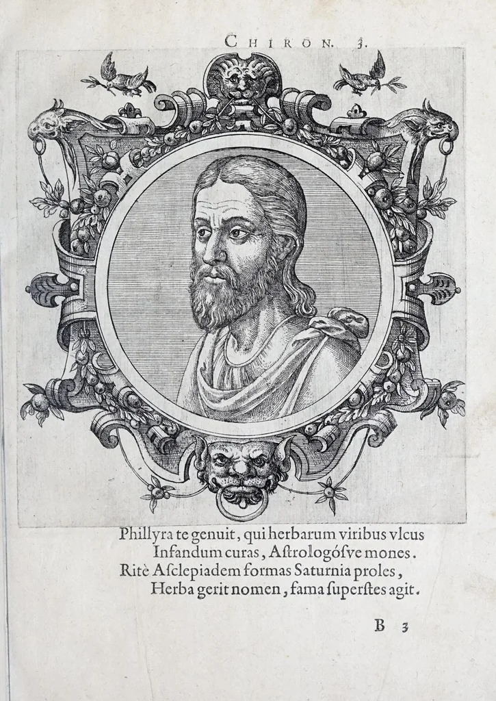 An illustration from Icones veterum aliquot, ac recentium medicorum, philosophorumque elegiolis suis editae, 1574, leaf 15