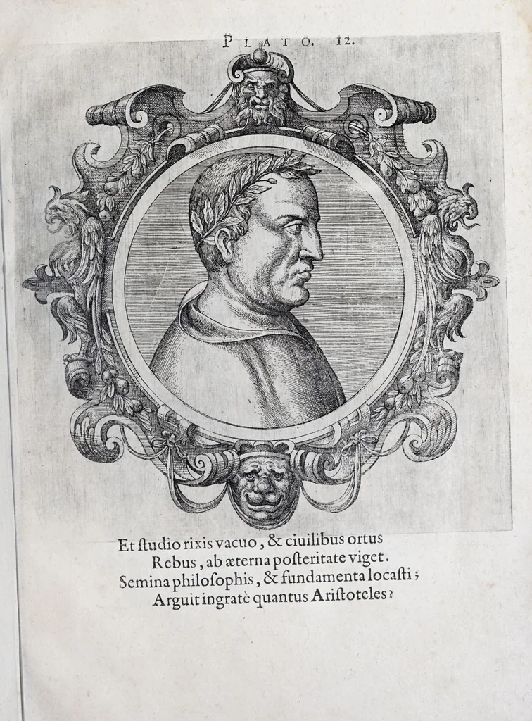 An illustration from Icones veterum aliquot, ac recentium medicorum, philosophorumque elegiolis suis editae, 1574, leaf 33
