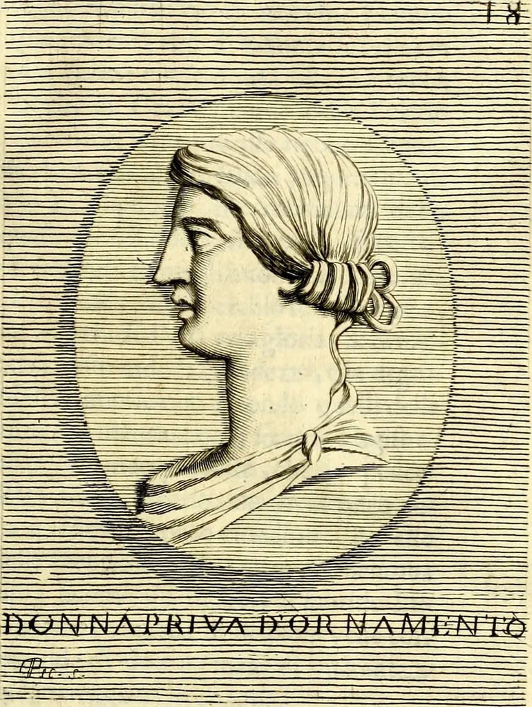 An illustration from Iconografia, cioè disegni d'imagini de famosissimi monarchi, regi, filosofi, poeti ed oratori dell'antichità, cauati, 1669, leaf 102