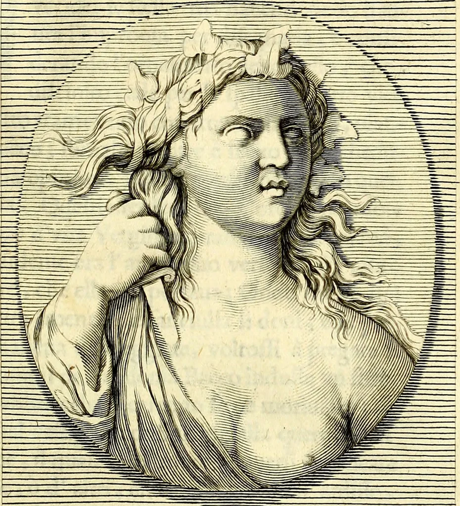 An illustration from Iconografia, cioè disegni d'imagini de famosissimi monarchi, regi, filosofi, poeti ed oratori dell'antichità, cauati, 1669, leaf 136