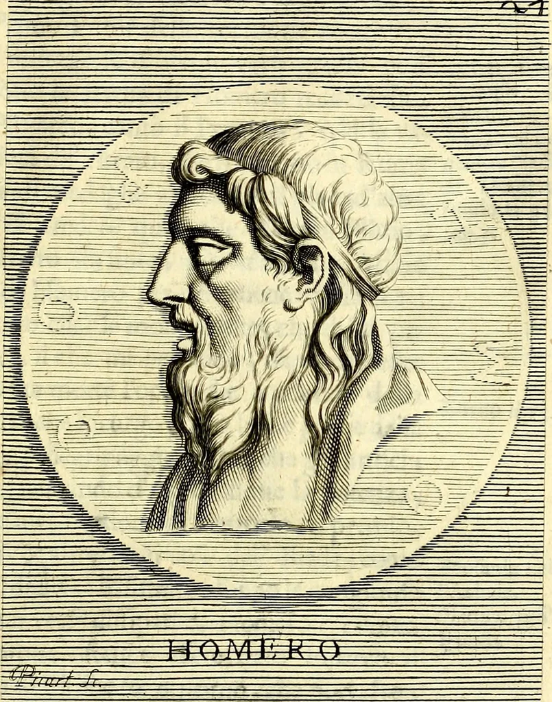 An illustration from Iconografia, cioè disegni d'imagini de famosissimi monarchi, regi, filosofi, poeti ed oratori dell'antichità, cauati, 1669, leaf 144