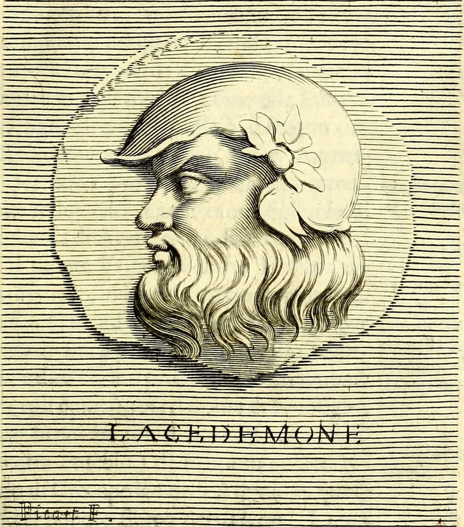An illustration from Iconografia, cioè disegni d'imagini de famosissimi monarchi, regi, filosofi, poeti ed oratori dell'antichità, cauati, 1669, leaf 156