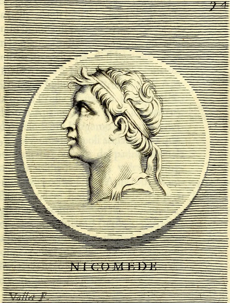 An illustration from Iconografia, cioè disegni d'imagini de famosissimi monarchi, regi, filosofi, poeti ed oratori dell'antichità, cauati, 1669, leaf 172