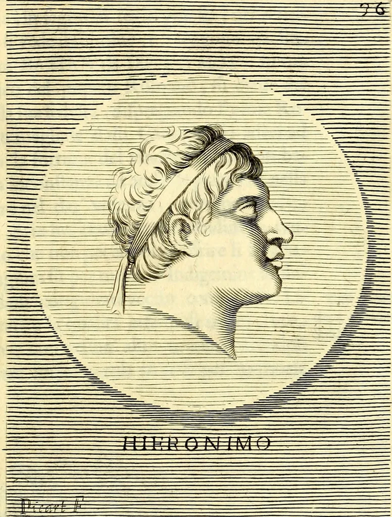 An illustration from Iconografia, cioè disegni d'imagini de famosissimi monarchi, regi, filosofi, poeti ed oratori dell'antichità, cauati, 1669, leaf 180