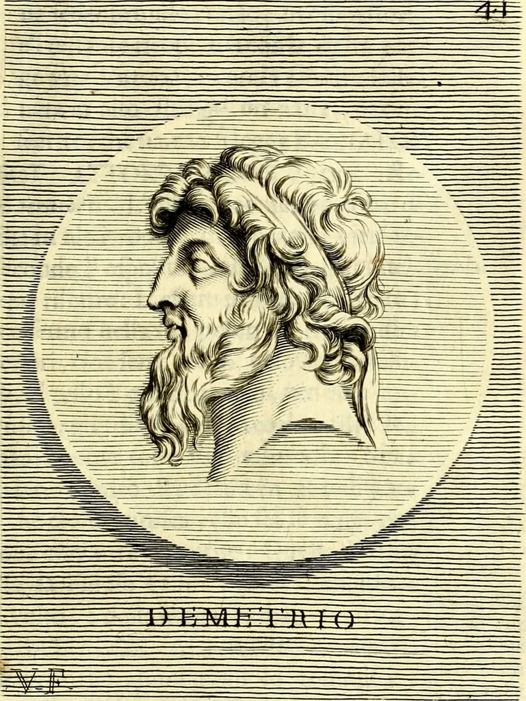 An illustration from Iconografia, cioè disegni d'imagini de famosissimi monarchi, regi, filosofi, poeti ed oratori dell'antichità, cauati, 1669, leaf 202