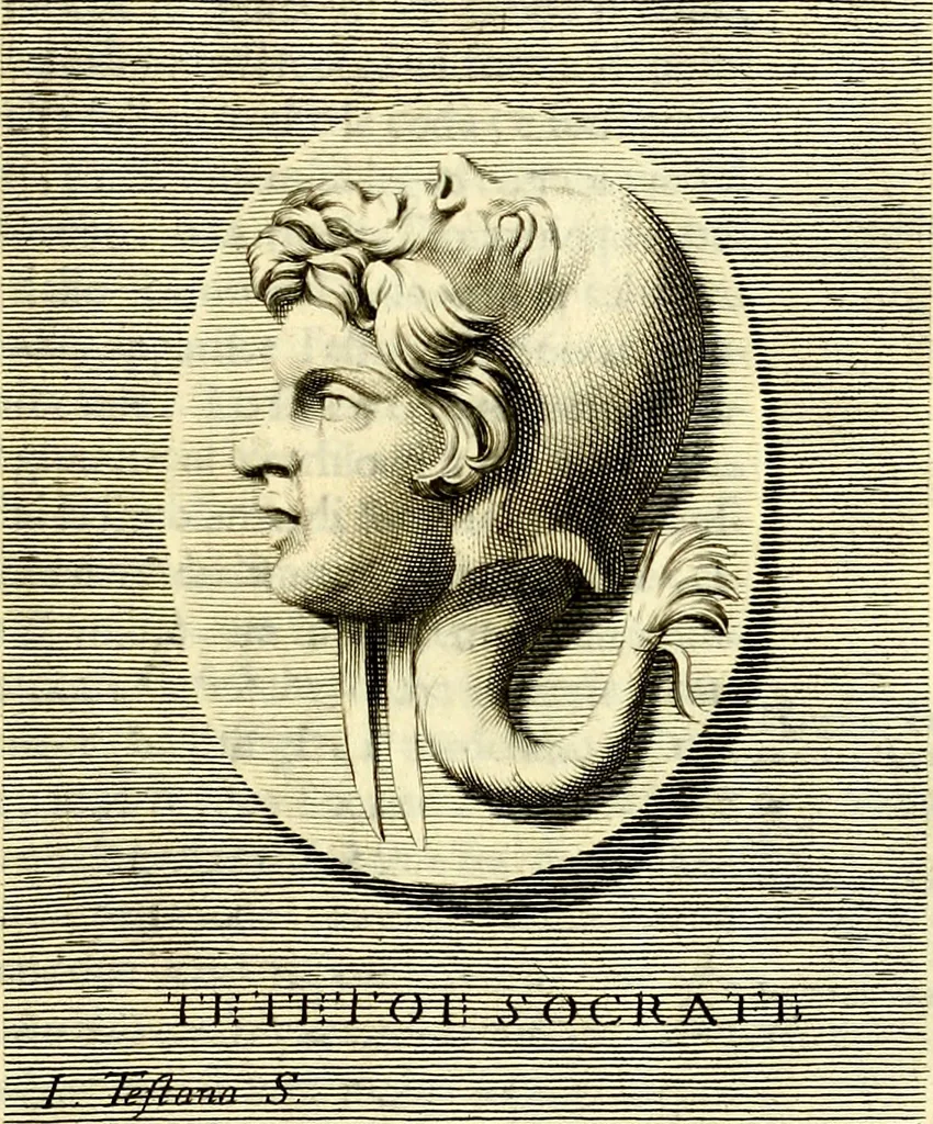 An illustration from Iconografia, cioè disegni d'imagini de famosissimi monarchi, regi, filosofi, poeti ed oratori dell'antichità, cauati, 1669, leaf 216