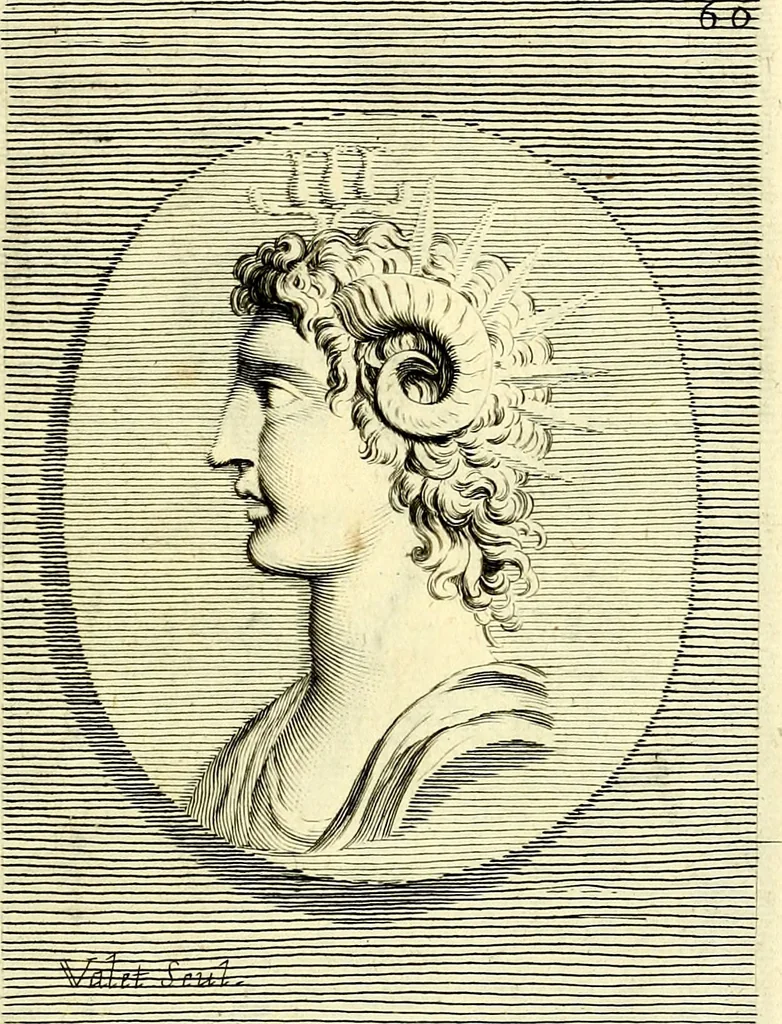 An illustration from Iconografia, cioè disegni d'imagini de famosissimi monarchi, regi, filosofi, poeti ed oratori dell'antichità, cauati, 1669, leaf 286