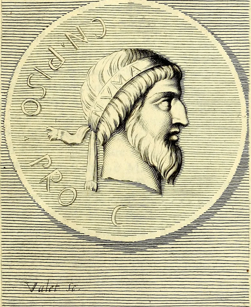 An illustration from Iconografia, cioè disegni d'imagini de famosissimi monarchi, regi, filosofi, poeti ed oratori dell'antichità, cauati, 1669, leaf 292