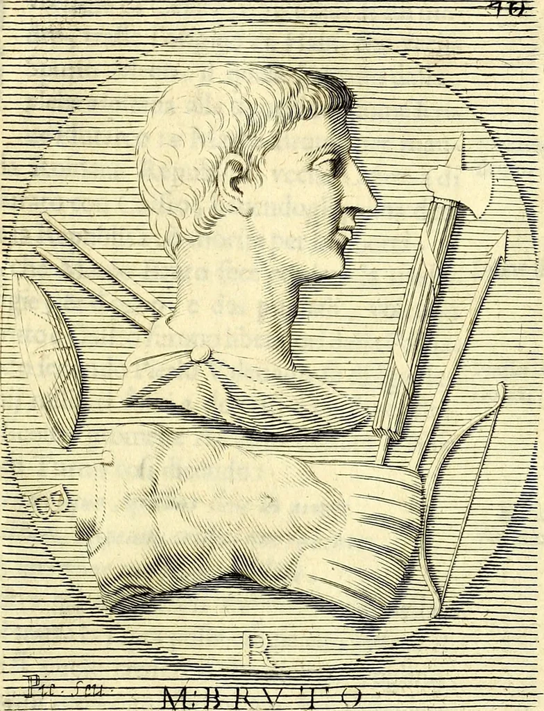 An illustration from Iconografia, cioè disegni d'imagini de famosissimi monarchi, regi, filosofi, poeti ed oratori dell'antichità, cauati, 1669, leaf 324