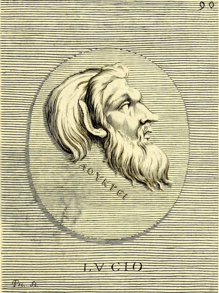 An illustration from Iconografia, cioè disegni d'imagini de famosissimi monarchi, regi, filosofi, poeti ed oratori dell'antichità, cauati, 1669, leaf 404