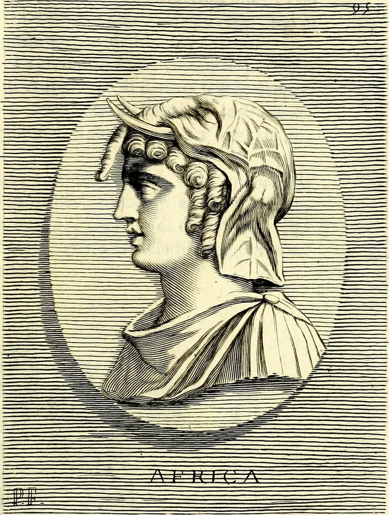 An illustration from Iconografia, cioè disegni d'imagini de famosissimi monarchi, regi, filosofi, poeti ed oratori dell'antichità, cauati, 1669, leaf 424