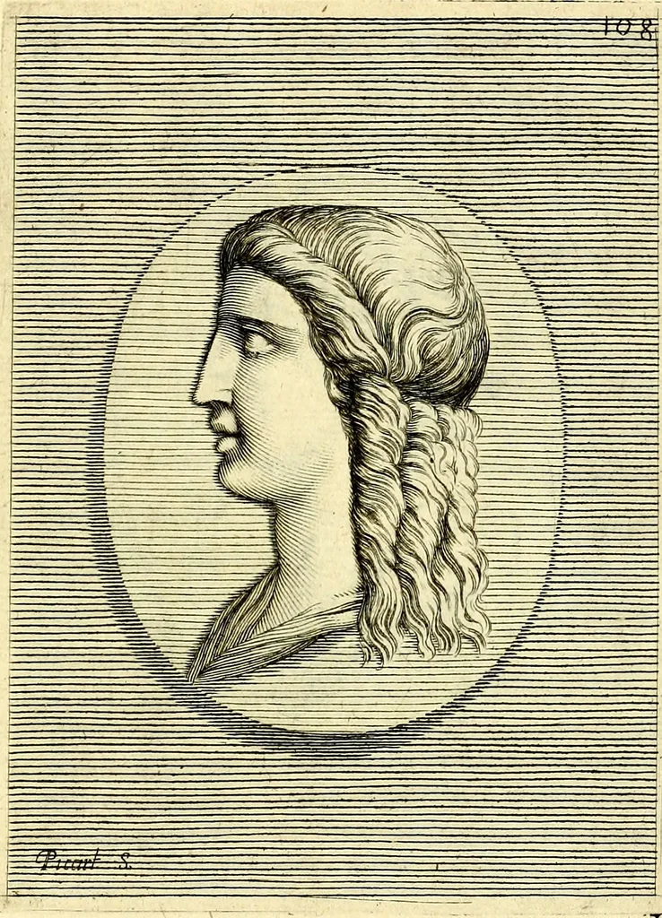 An illustration from Iconografia, cioè disegni d'imagini de famosissimi monarchi, regi, filosofi, poeti ed oratori dell'antichità, cauati, 1669, leaf 470