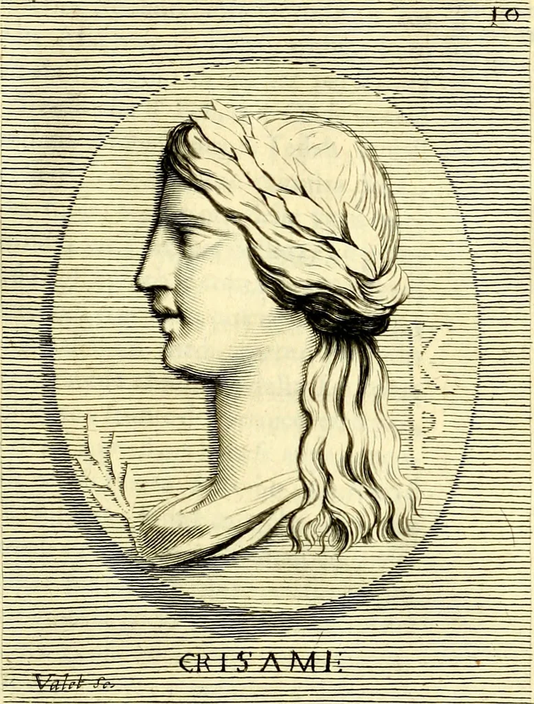 An illustration from Iconografia, cioè disegni d'imagini de famosissimi monarchi, regi, filosofi, poeti ed oratori dell'antichità, cauati, 1669, leaf 64