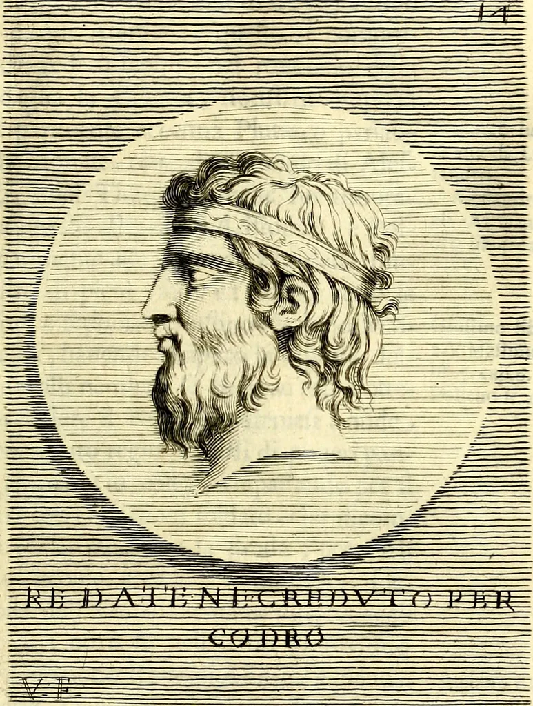 An illustration from Iconografia, cioè disegni d'imagini de famosissimi monarchi, regi, filosofi, poeti ed oratori dell'antichità, cauati, 1669, leaf 98