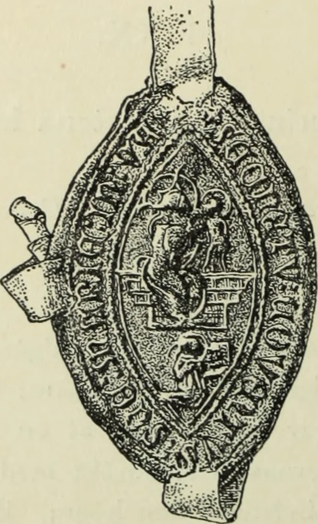 An illustration from Iconographia Birgittina typographica, 1915, leaf 117