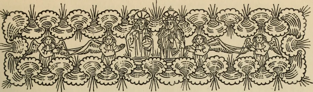 An illustration from Iconographia Birgittina typographica, 1915, leaf 14
