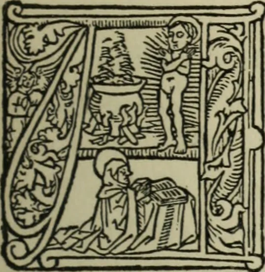 An illustration from Iconographia Birgittina typographica, 1915, leaf 20