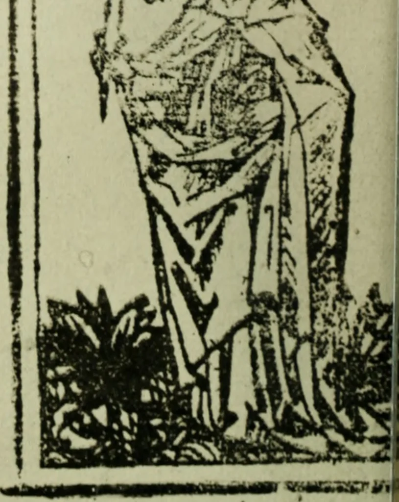 An illustration from Iconographia Birgittina typographica, 1915, leaf 25