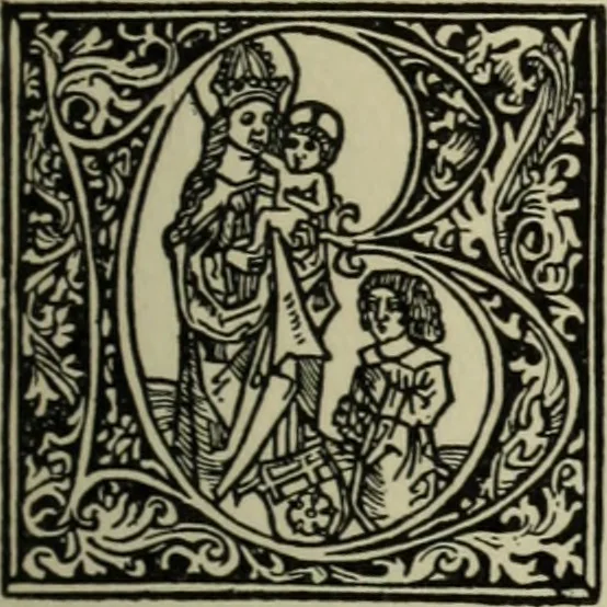 An illustration from Iconographia Birgittina typographica, 1915, leaf 36