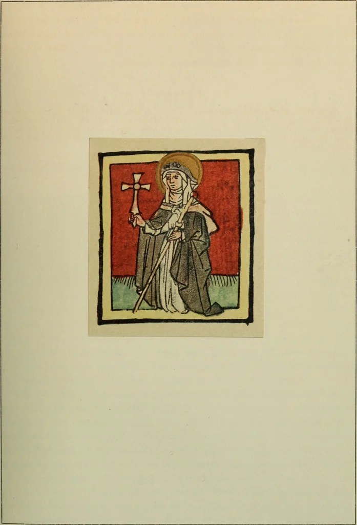 An illustration from Iconographia Birgittina typographica, 1915, leaf 54