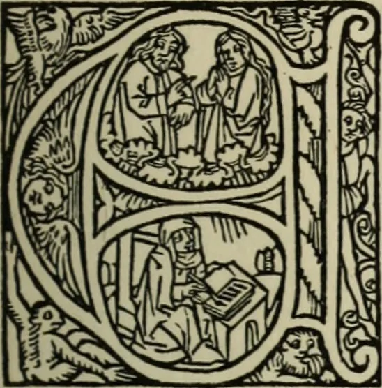 An illustration from Iconographia Birgittina typographica, 1915, leaf 56