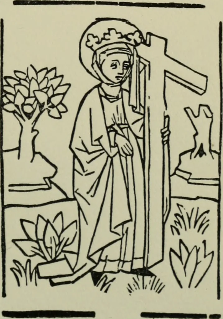 An illustration from Iconographia Birgittina typographica, 1915, leaf 60